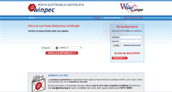 Desktop Screenshot of pec.wineuropa.it