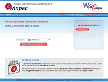 Tablet Screenshot of pec.wineuropa.it